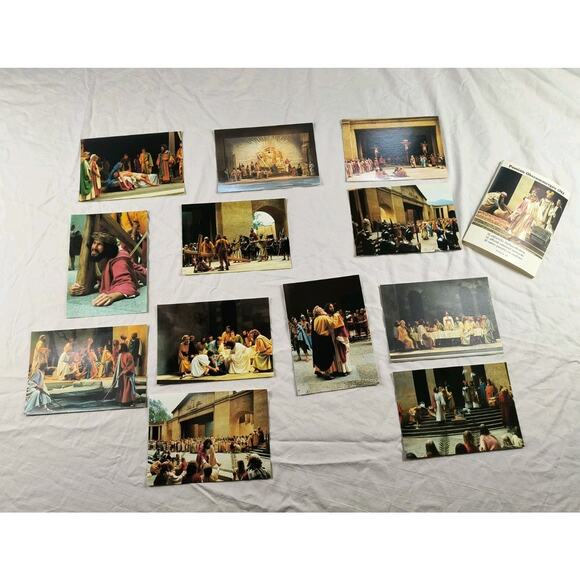 Vintage 1984 Passion Play Oberammergau Postcards – 2 Complete Sets Serie I & II - Picture 6 of 6
